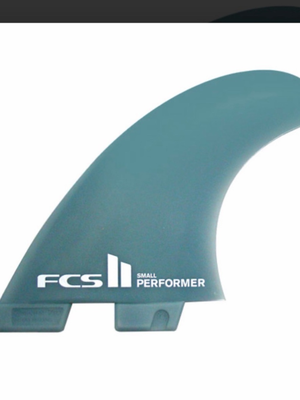 Never Used FCS II Medium  Performer Surfboard Fin - Teal - Set of 3
